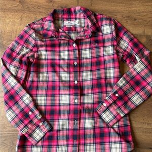 Vineyard Vines' Pink Plaid Button-Down Shirt with Cream Accents